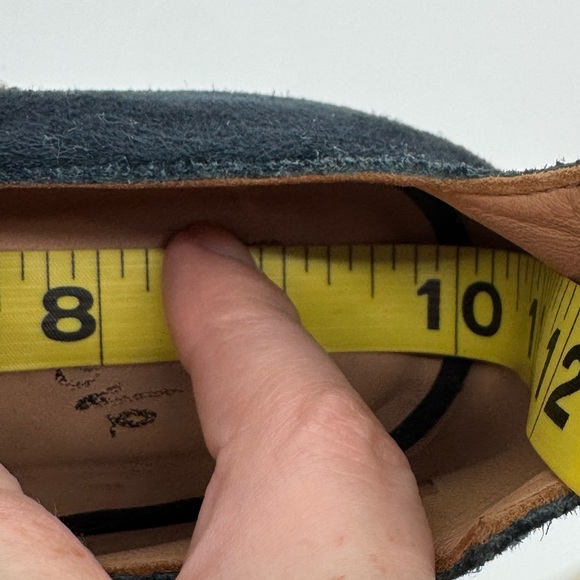 John Fluevog “Amor” Summer of Love Suede Clog Heels – Blue/Teal Approx Sz 8 - Picture 13 of 13